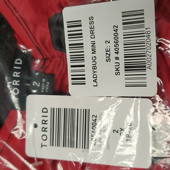 ❤️NWT VINTAGE TORRID LADYBUG COSTUME COSPLAY MINI DRESS POCKETS MESH & TULLE - Picture 5 of 12